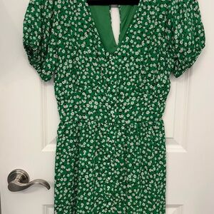 Sienna Sky Green Floral Midi Dress